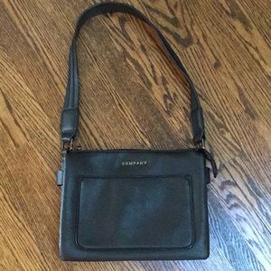 Black Multi Compartment Shoulder Bag